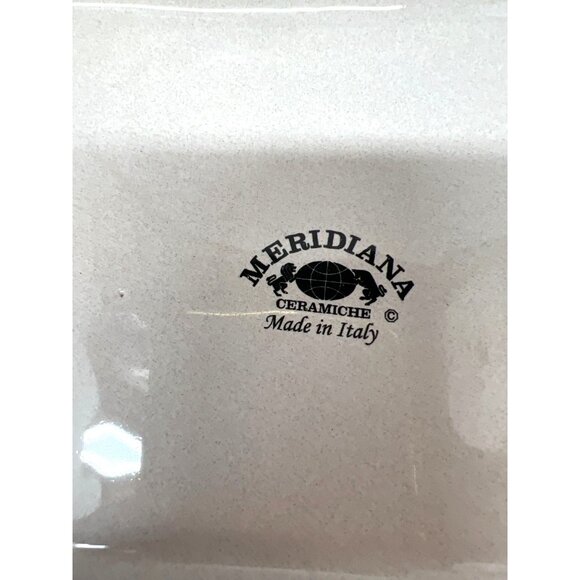 Hand-Painted Italian Ceramic Square Serving Plate By Meridiana 11x11 Inches - Picture 5 of 5